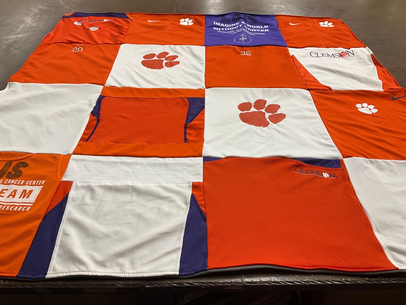 T-shirt quilt from clemson university by Joanne from NJ