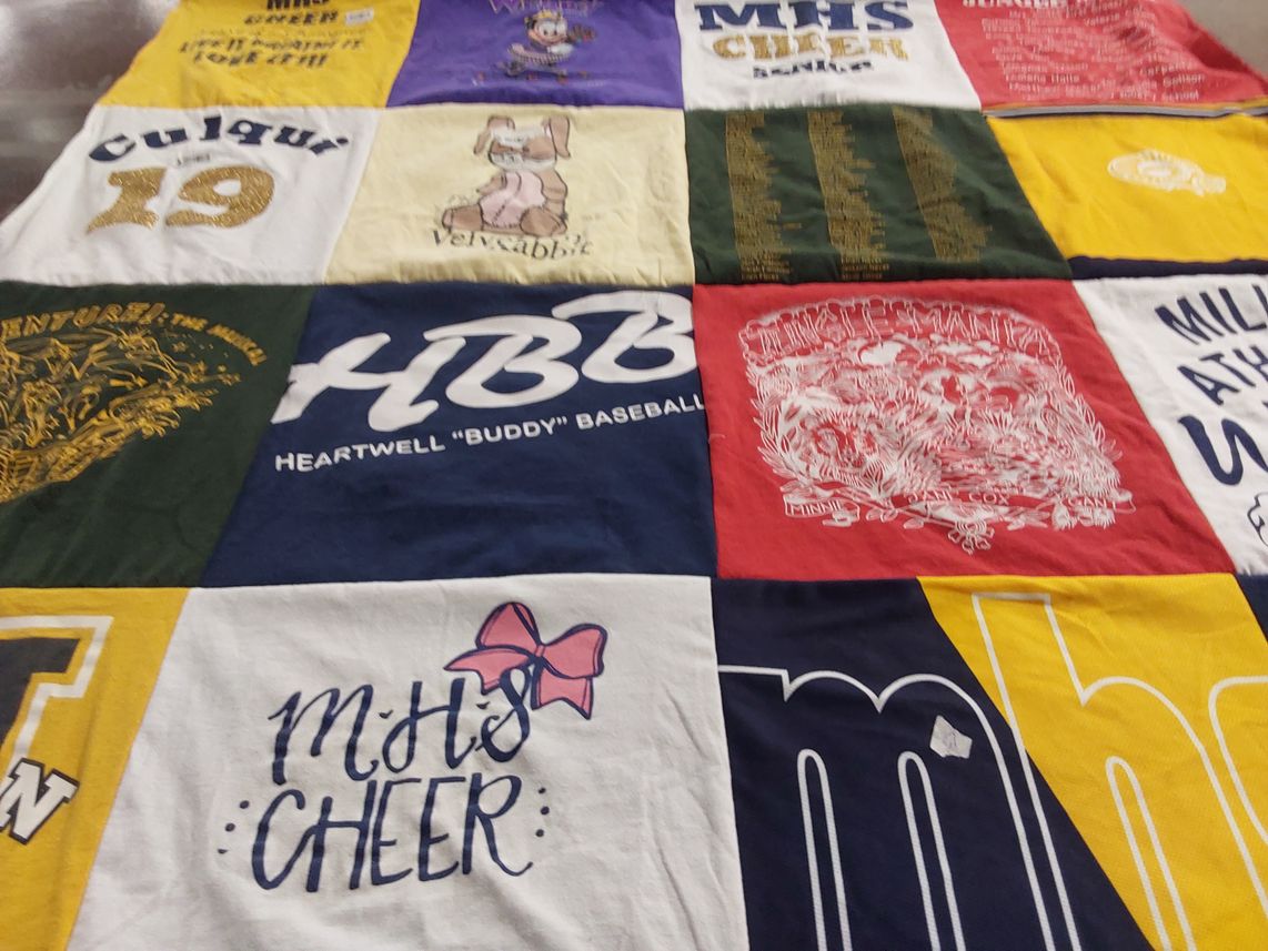 T-shirt quilt from mhs by Bridget from CA
