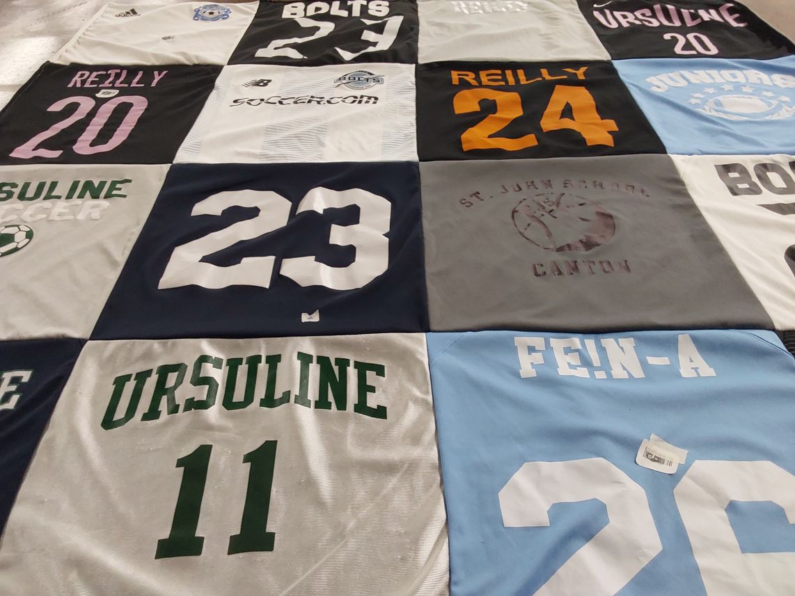 T-shirt quilt from ursuline college by Tonia from MA