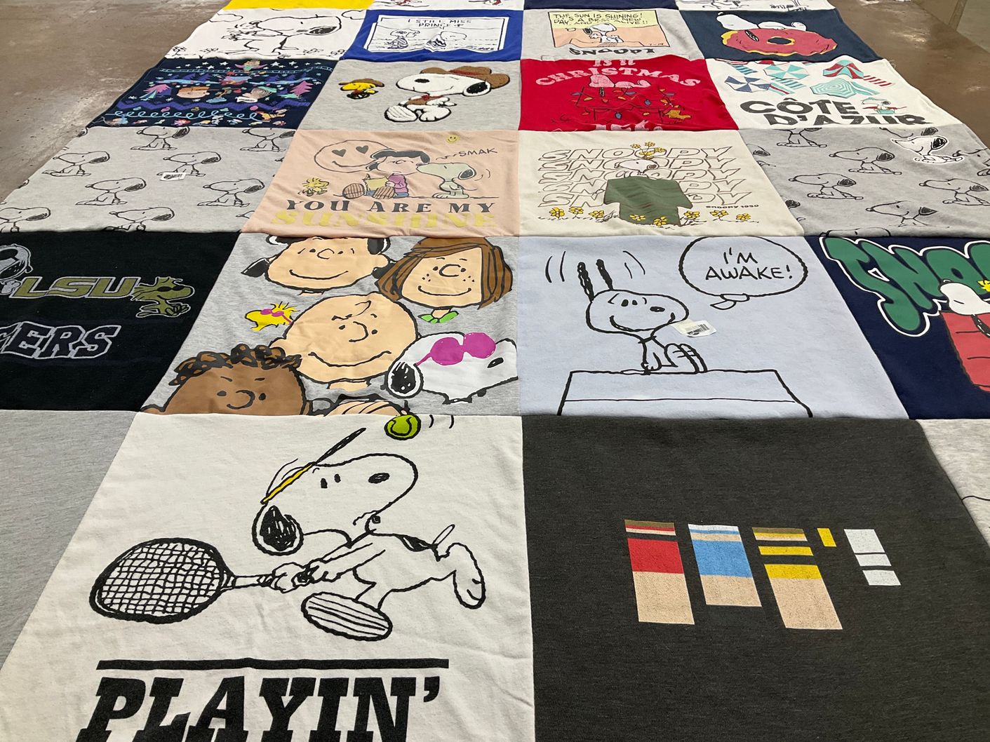 T-shirt quilt from louisiana state university by Erika from SC