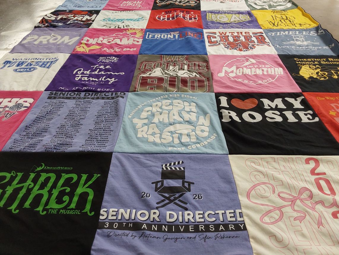 T-shirt quilt from washington township high school by Laura from NJ