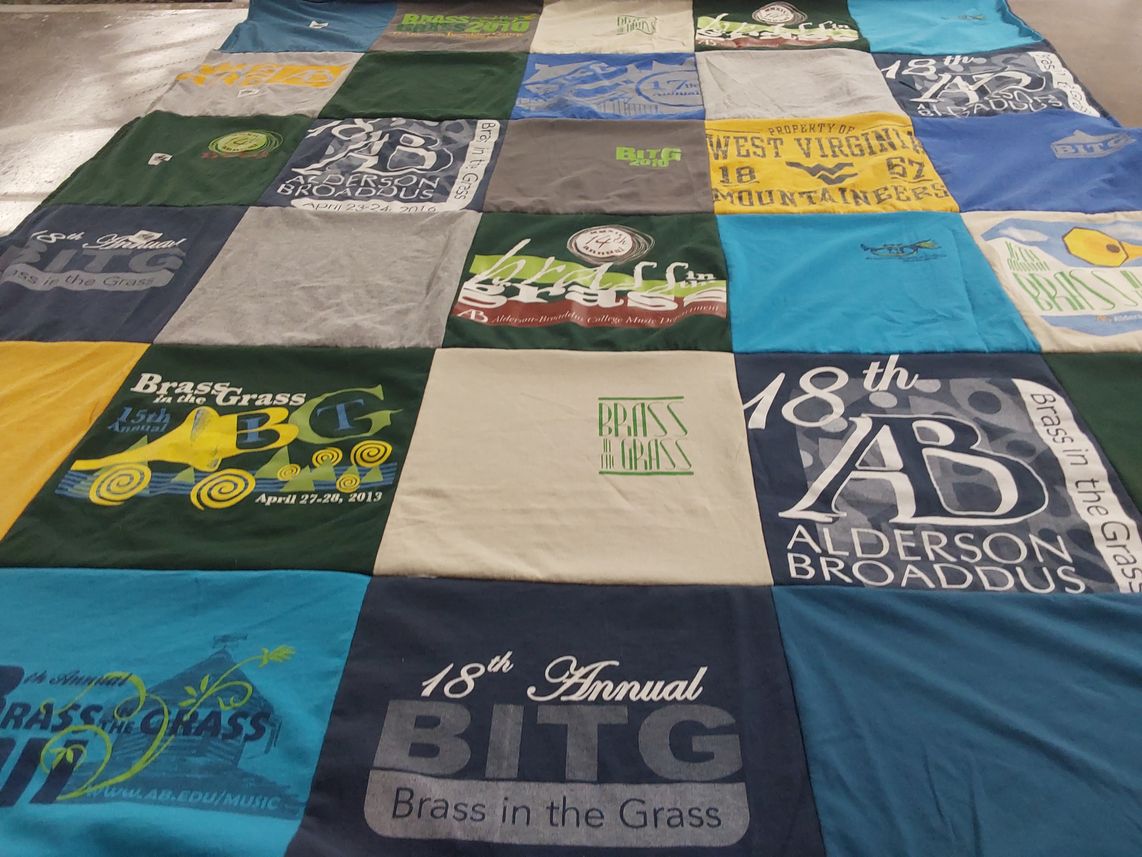 T-shirt quilt from alderson broaddus university by Timothy from MD