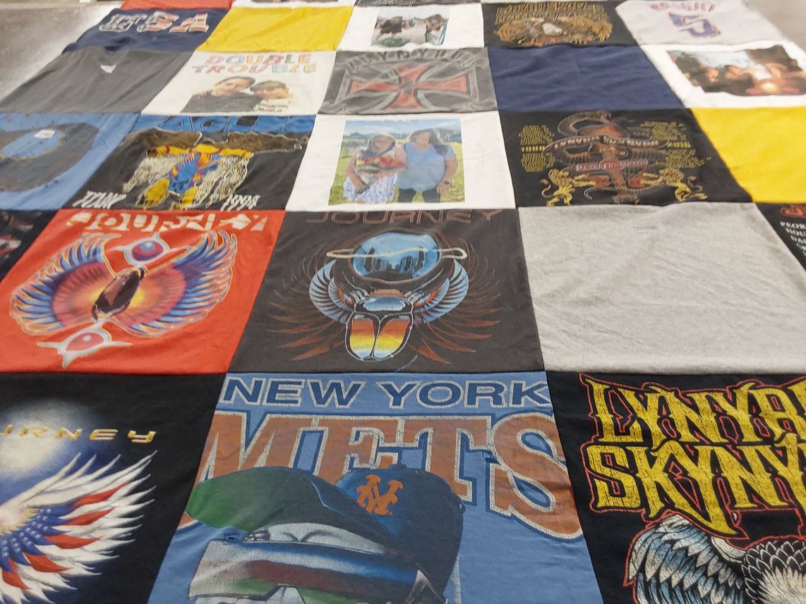 T-shirt quilt featuring new york mets by Pamela from NY