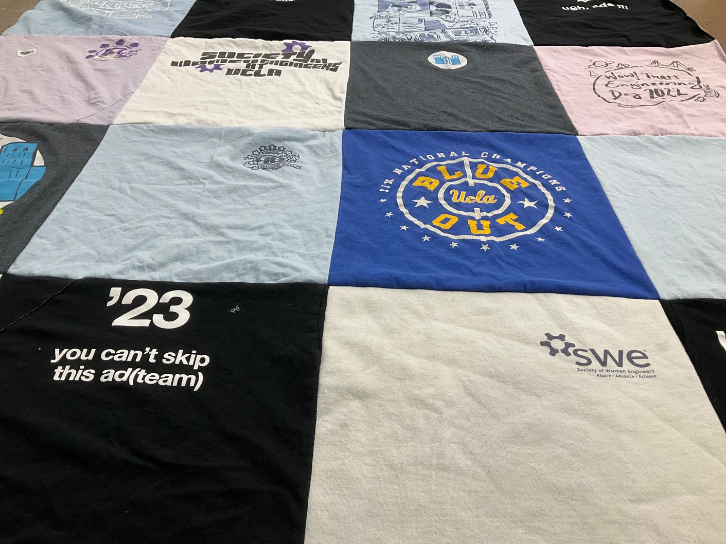 T-shirt quilt from university of california, los angeles by Zoe from CA