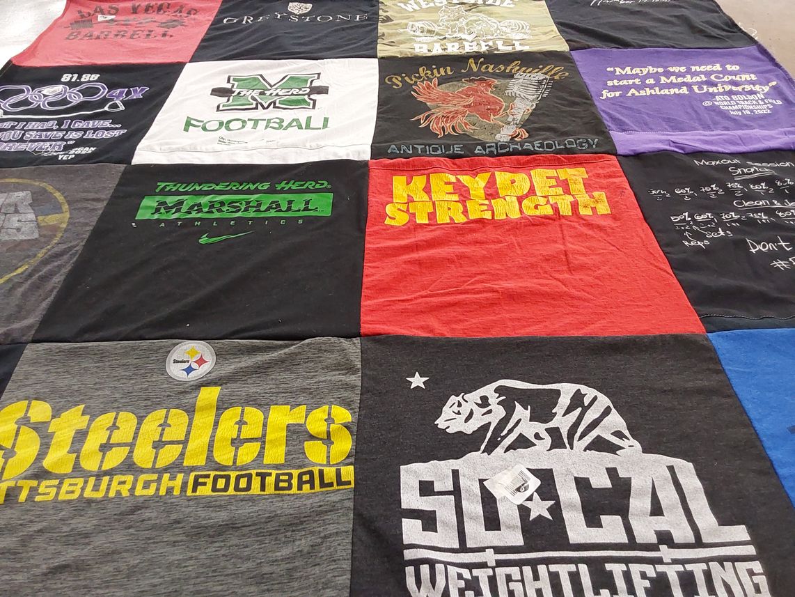 T-shirt quilt featuring pittsburgh steelers by Mike from AL