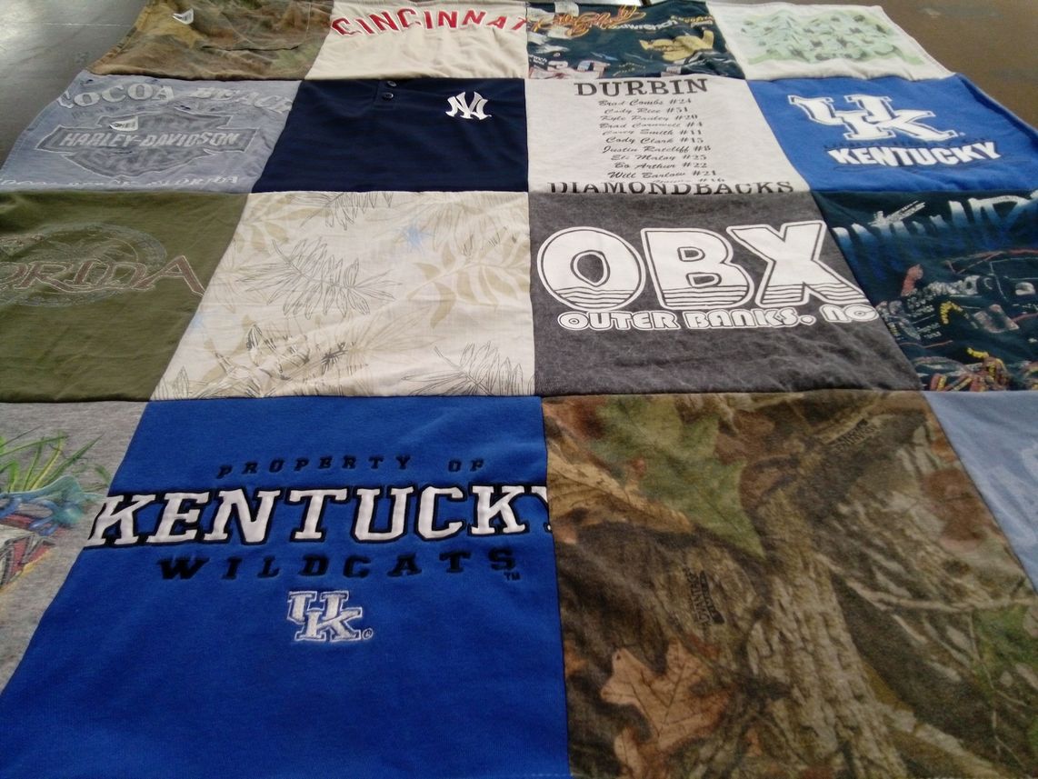 T-shirt quilt featuring kentucky wildcats by Laura from KY