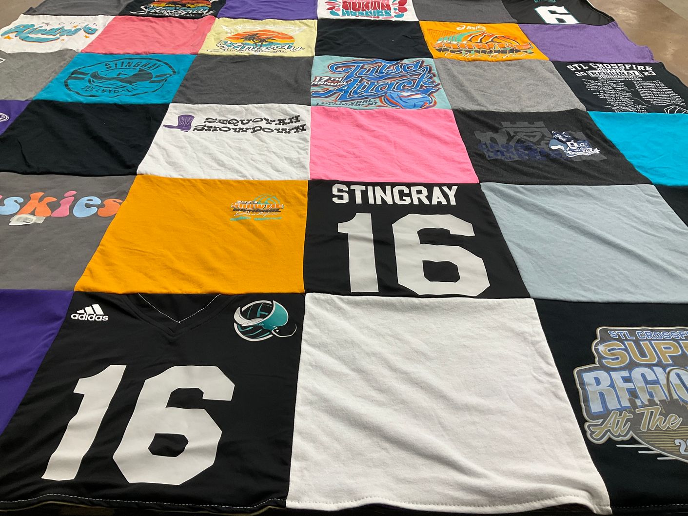 T-shirt quilt featuring stingray by Jenna from OK