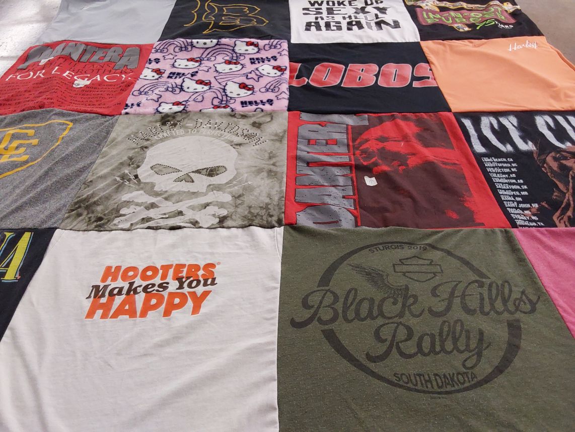 T-shirt quilt from eastern new mexico university by Jay from NM