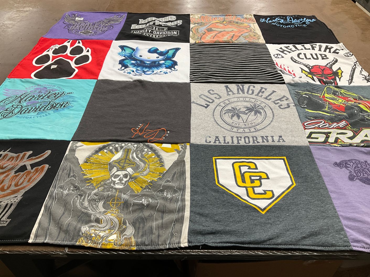 T-shirt quilt from cc university by Jay from NM