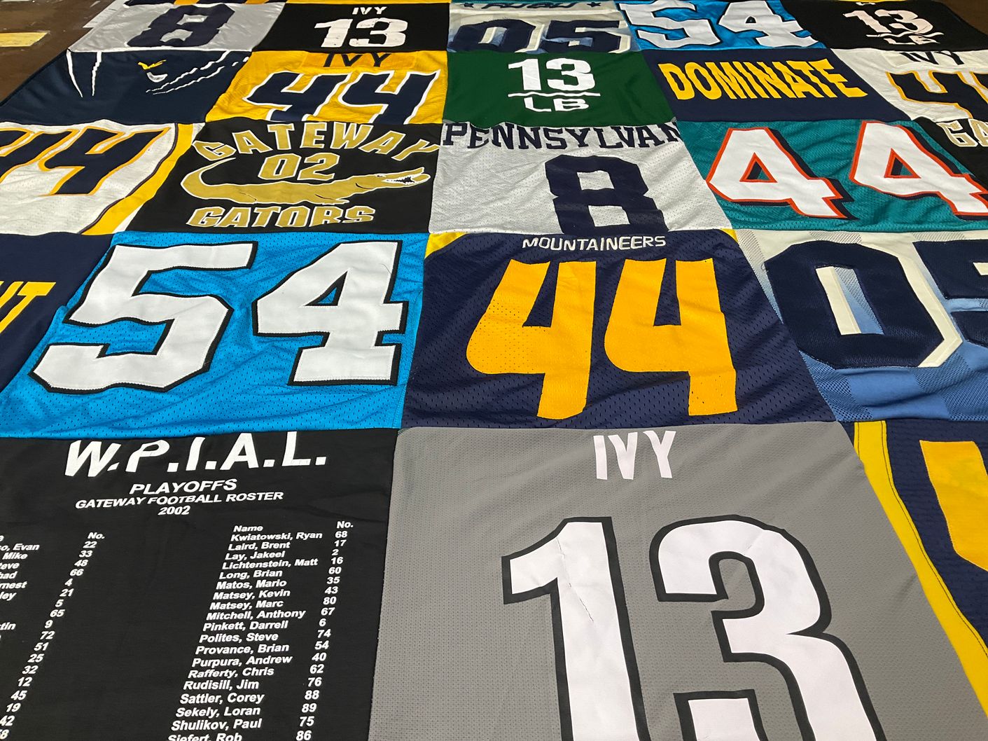 T-shirt quilt featuring gateway gators by Mortty from PA