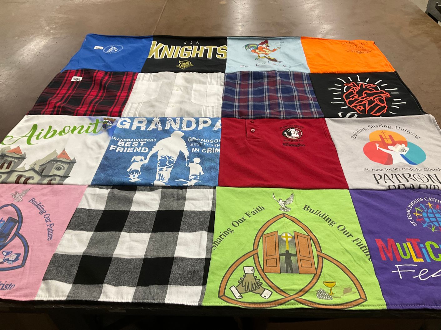T-shirt quilt from university of central florida by Linda from FL