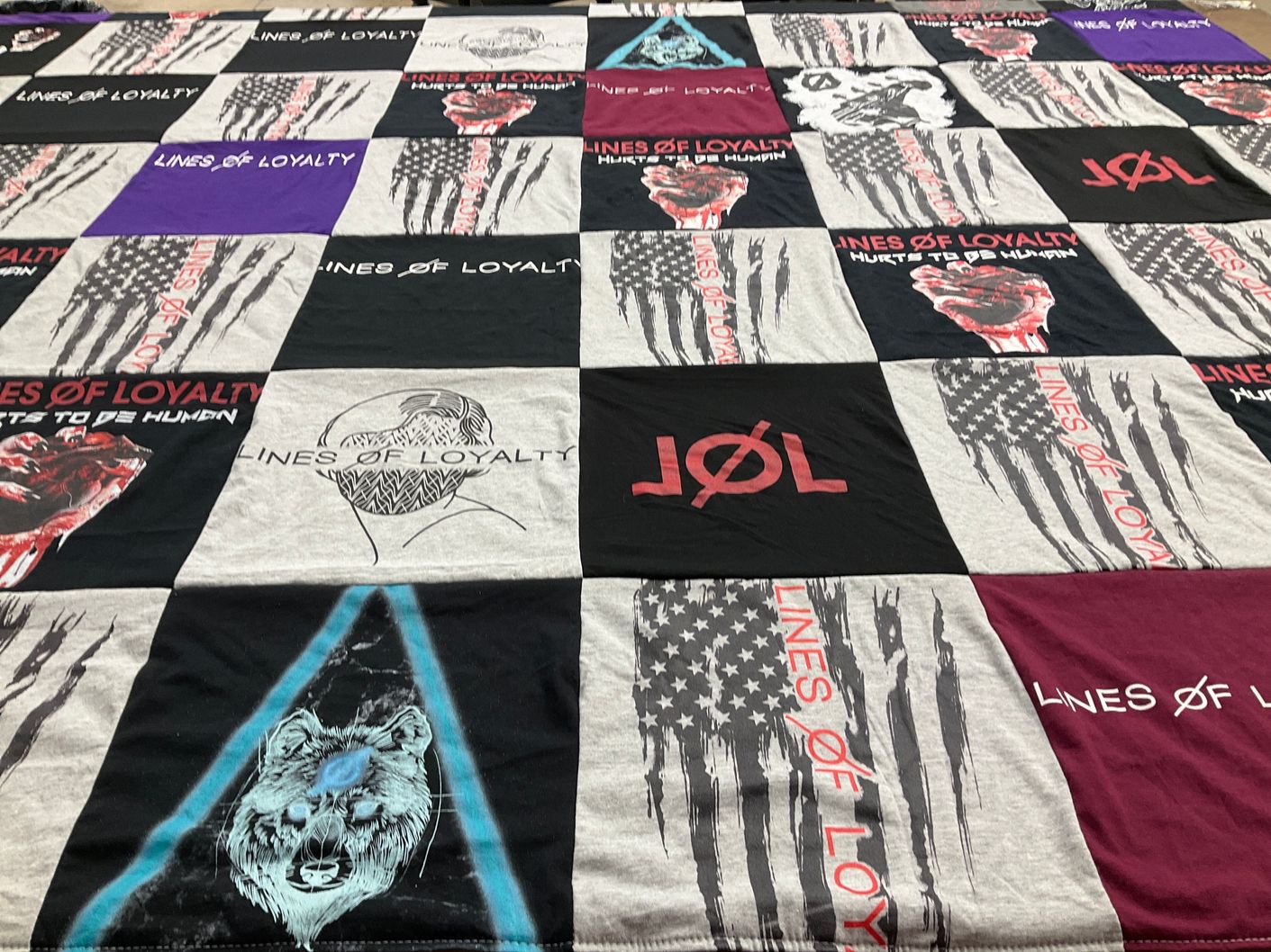 T-shirt quilt by MICKOLINA from WI