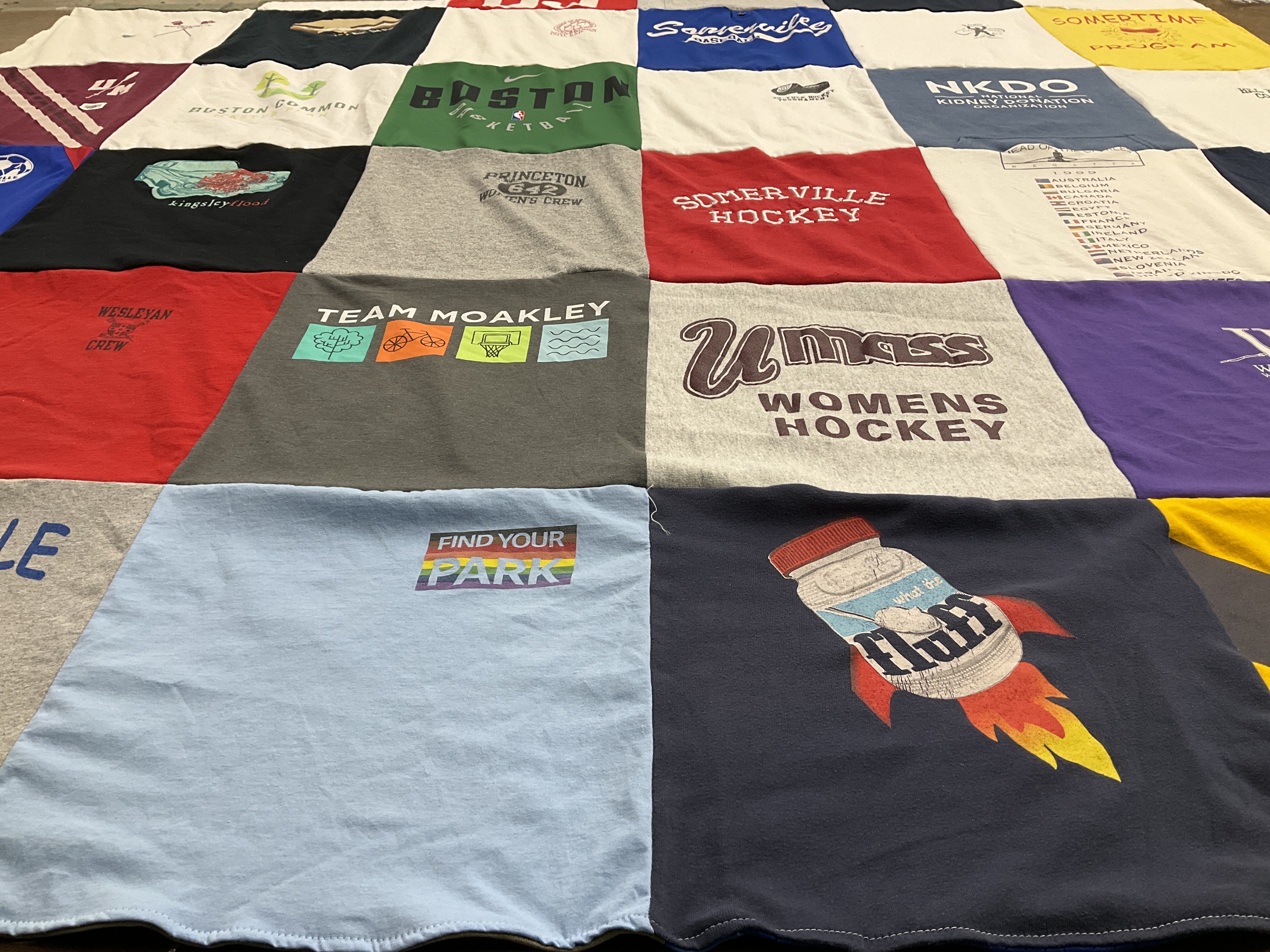 T-shirt quilt from arizona state university by Cheri from MA