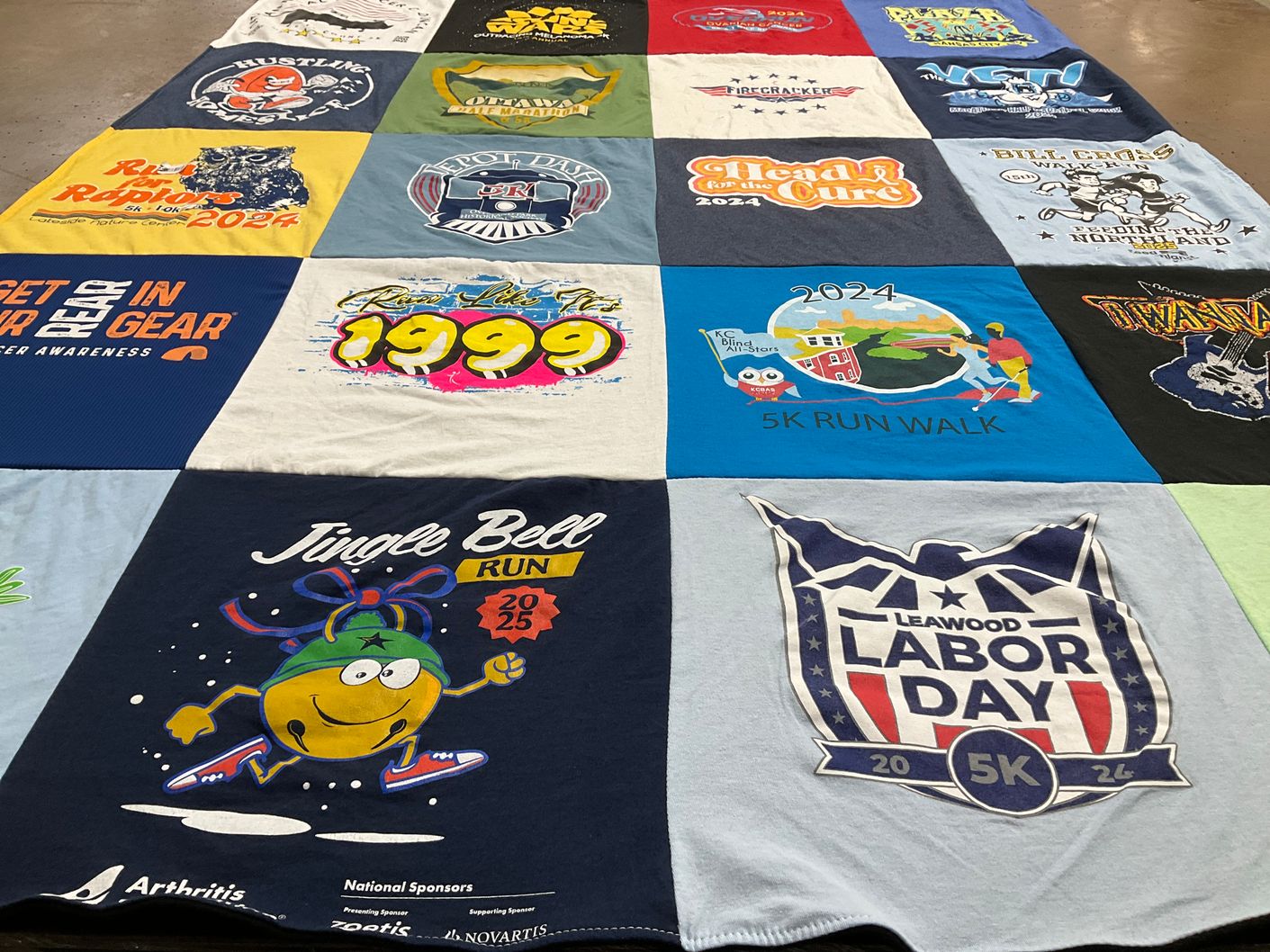 T-shirt quilt from leawood high school by Mary from KS