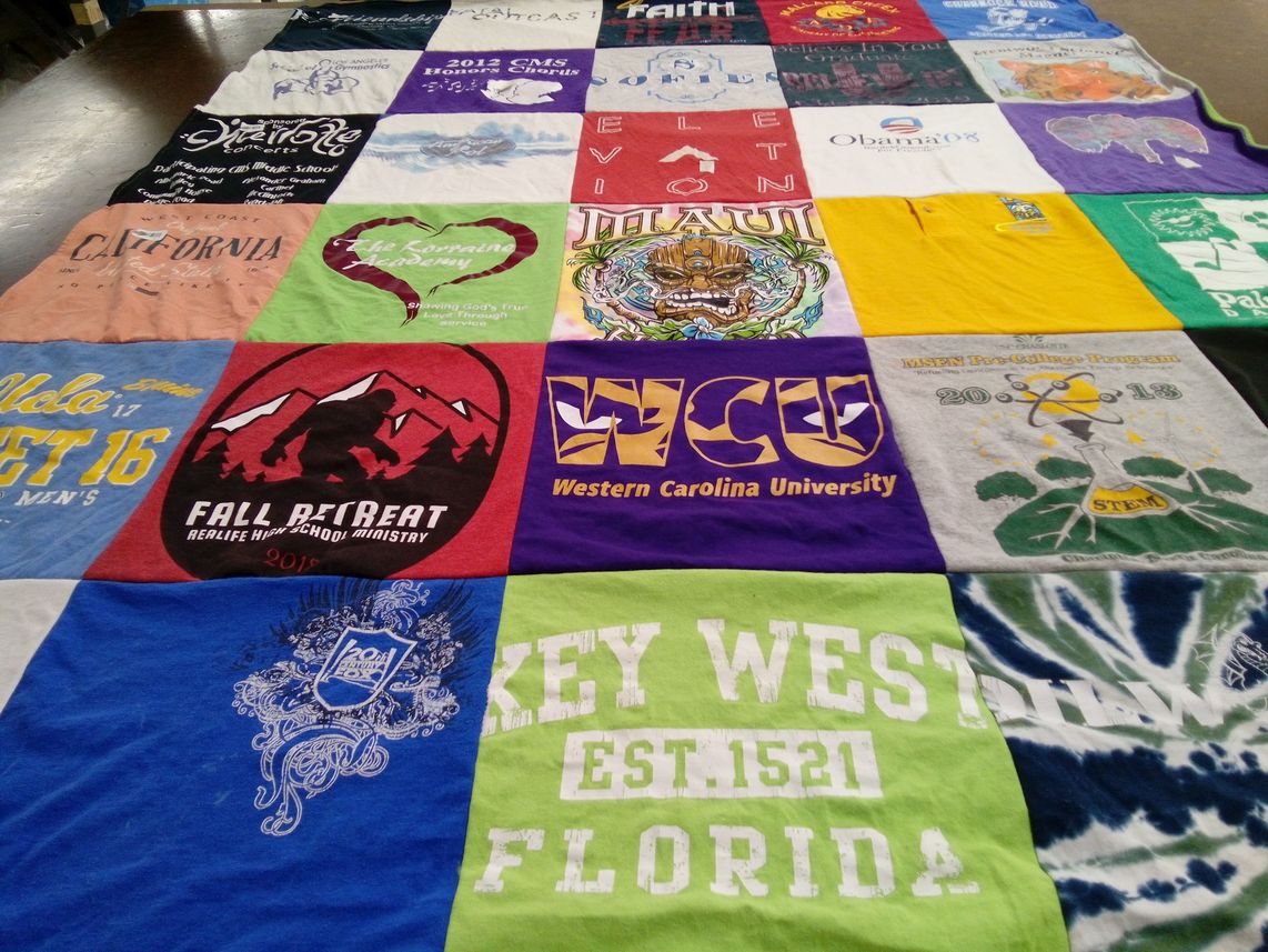T-shirt quilt from western carolina university by Alicia from NC