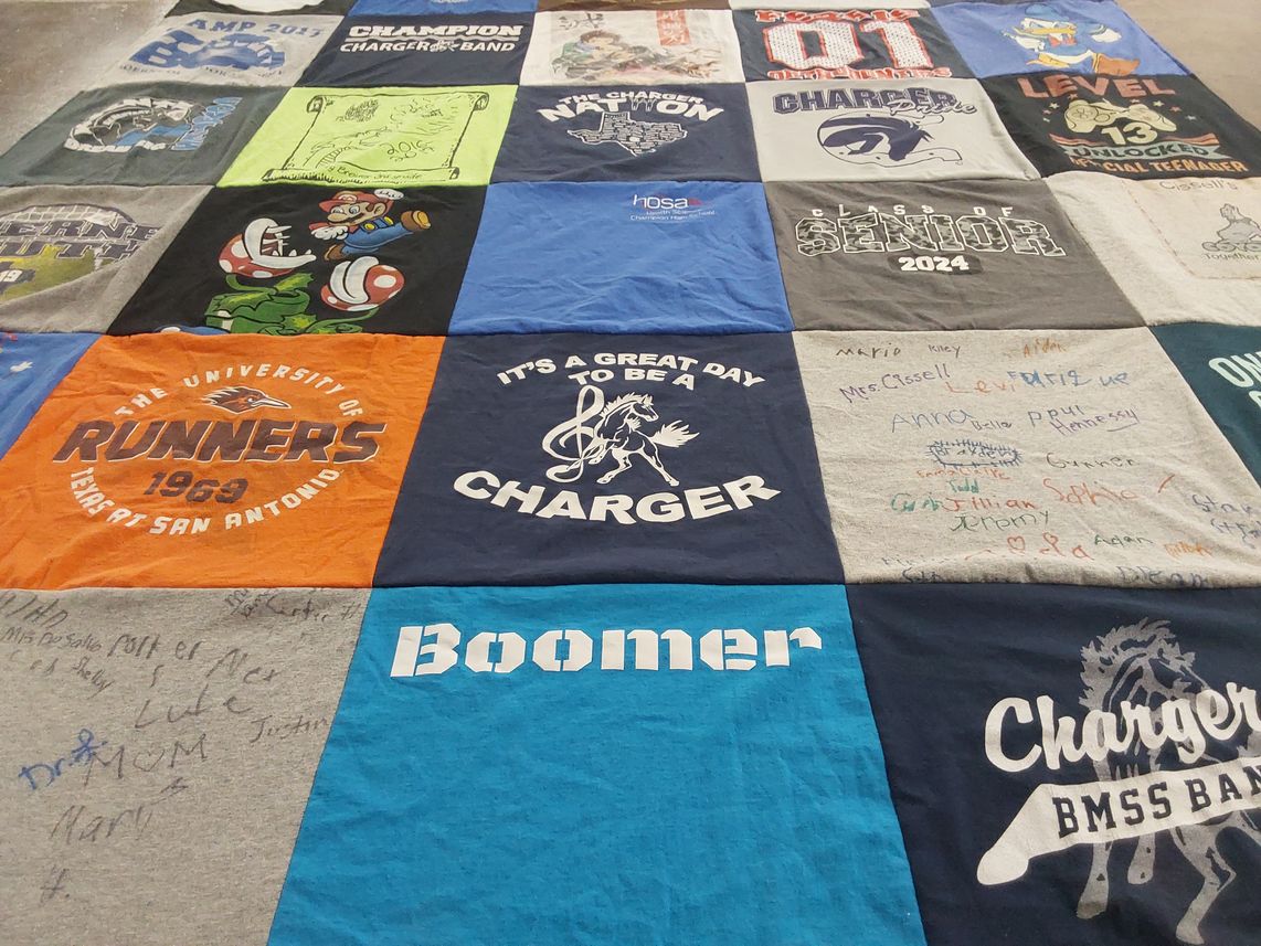 T-shirt quilt from the university of texas at san antonio by Michelle from TX