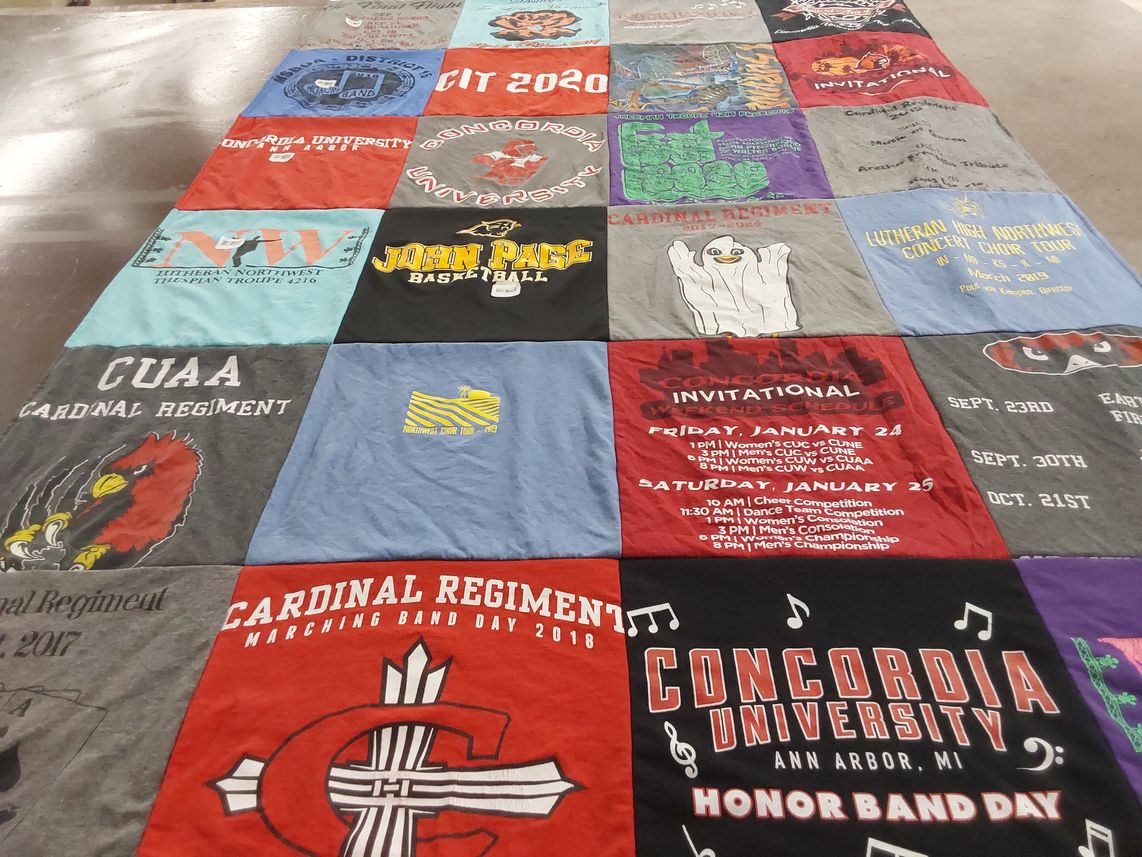 T-shirt quilt from concordia university ann arbor, concordia university by Bruce from MI