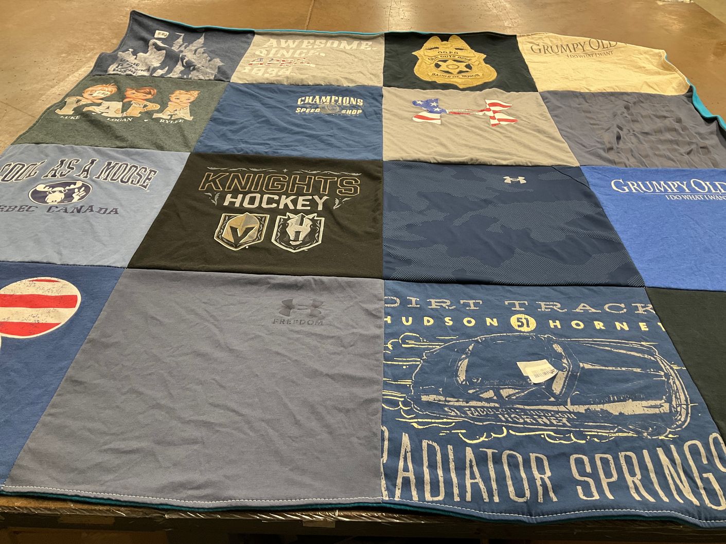 T-shirt quilt featuring vegas golden knights by Christy from NV