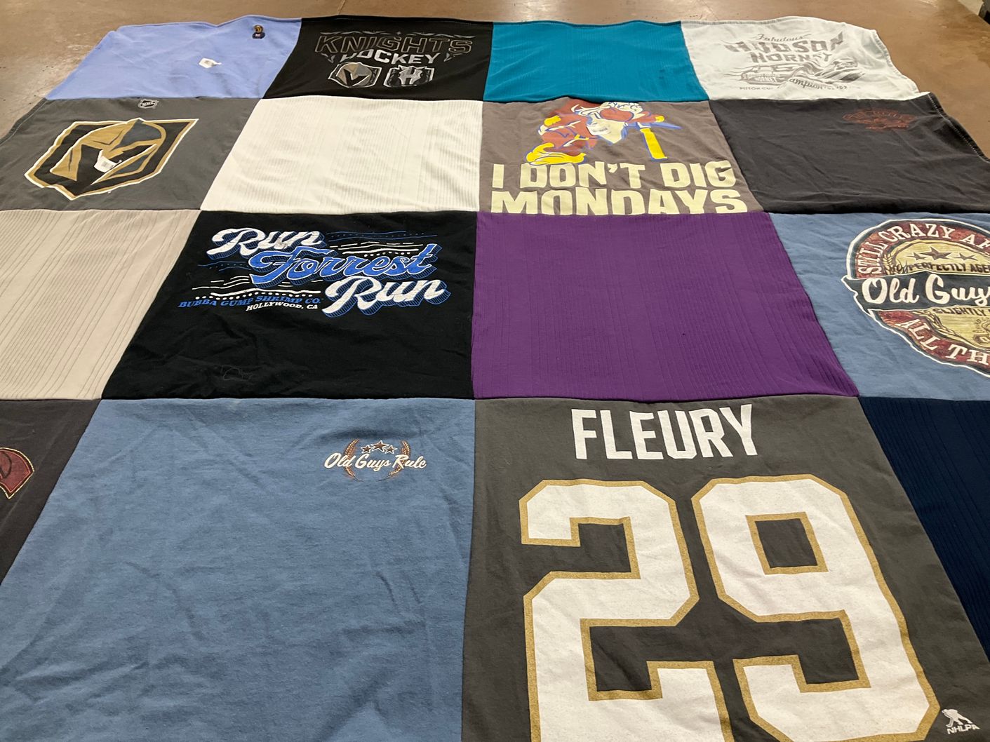 T-shirt quilt featuring vegas golden knights by Becky from NV