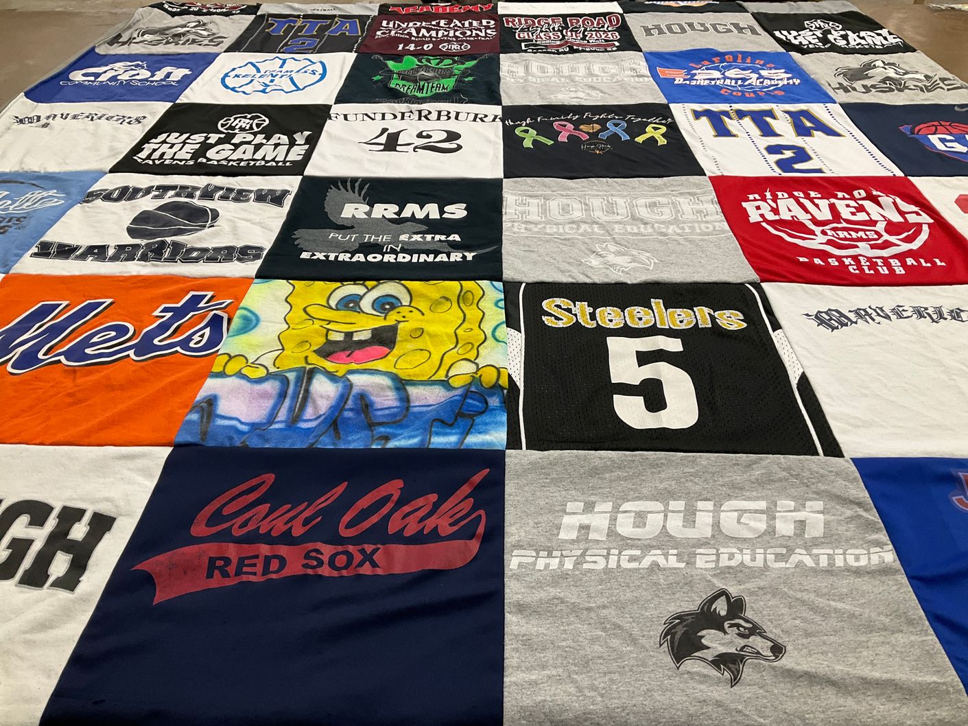 T-shirt quilt featuring steelers by Erika from NC