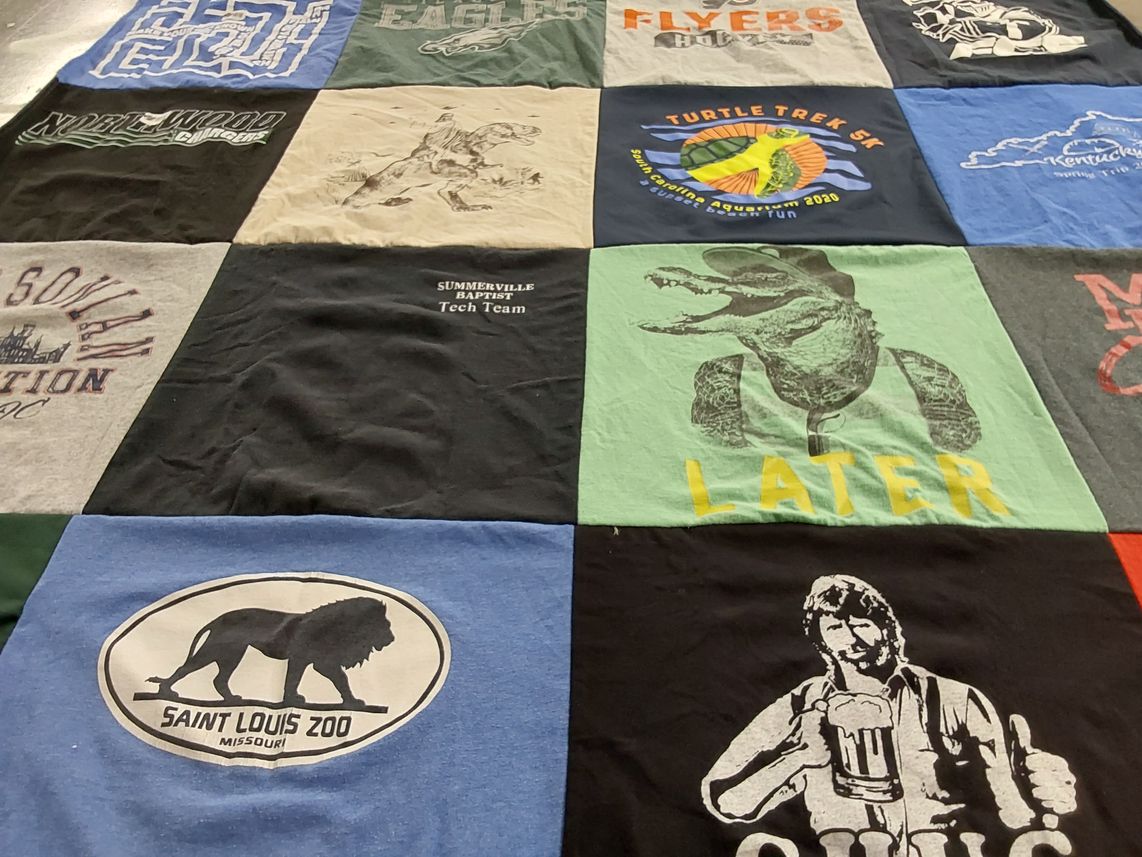 T-shirt quilt from northwood church by Emily from SC