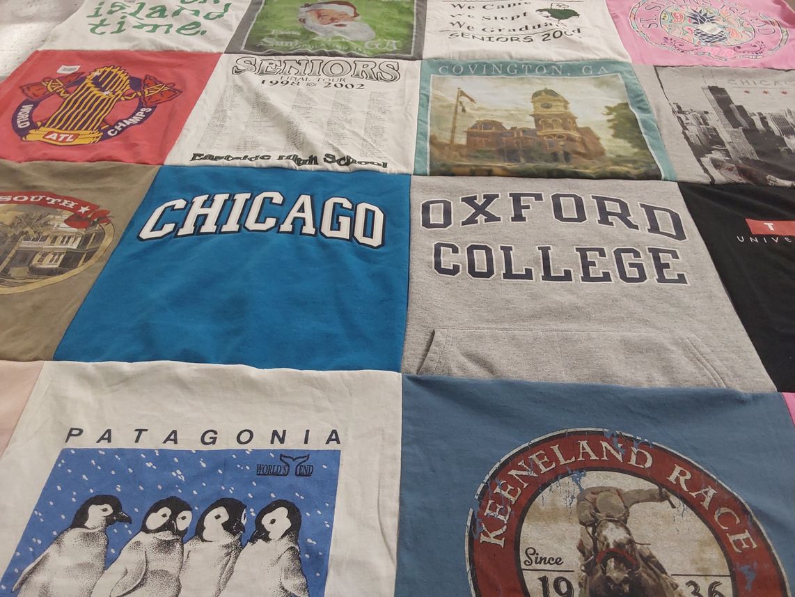 T-shirt quilt from oxford college by Ashley from GA
