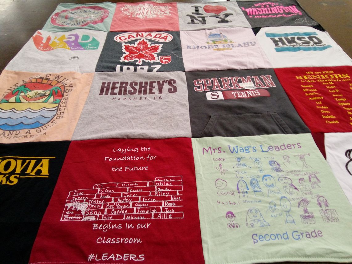 T-shirt quilt from sparkman high school by JoAnne from AL