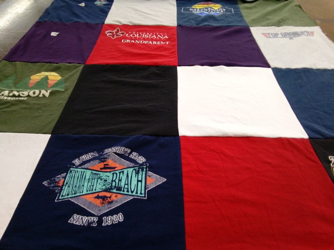 T-shirt quilt from university of louisiana by Ellen from LA