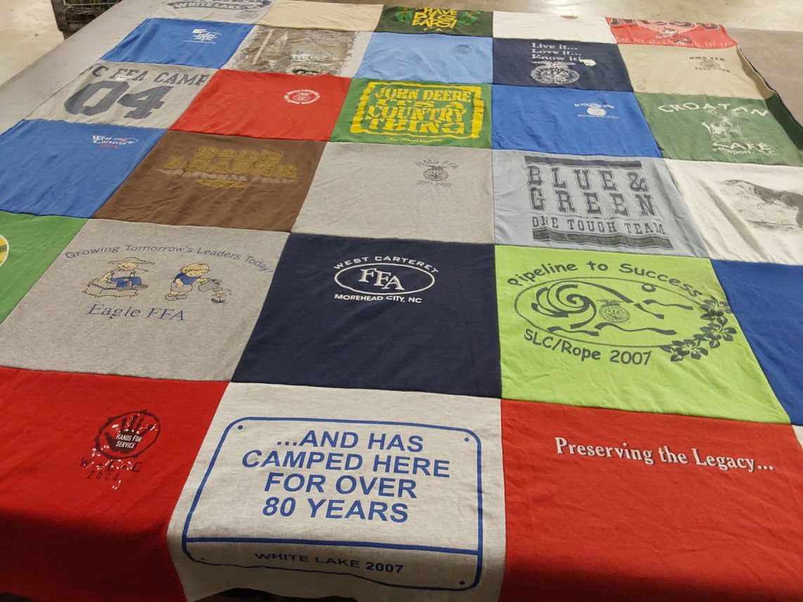 T-shirt quilt from west carteret high school by Lisa from NC