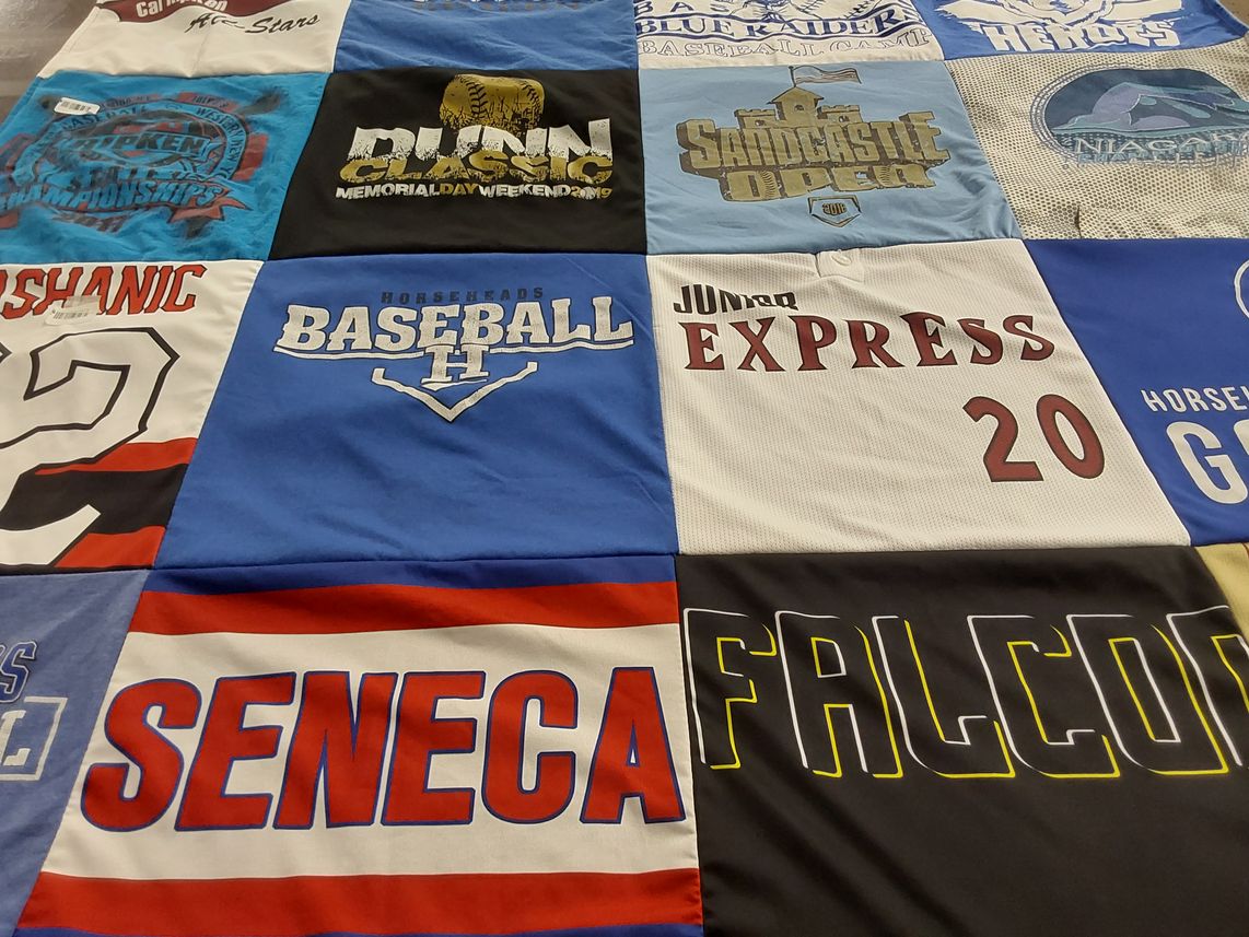 T-shirt quilt featuring junior express, california all-stars by Elisha from NY
