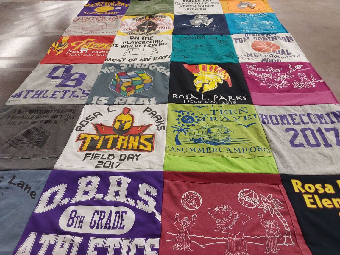 T-shirt quilt featuring titans by Debbie from NY