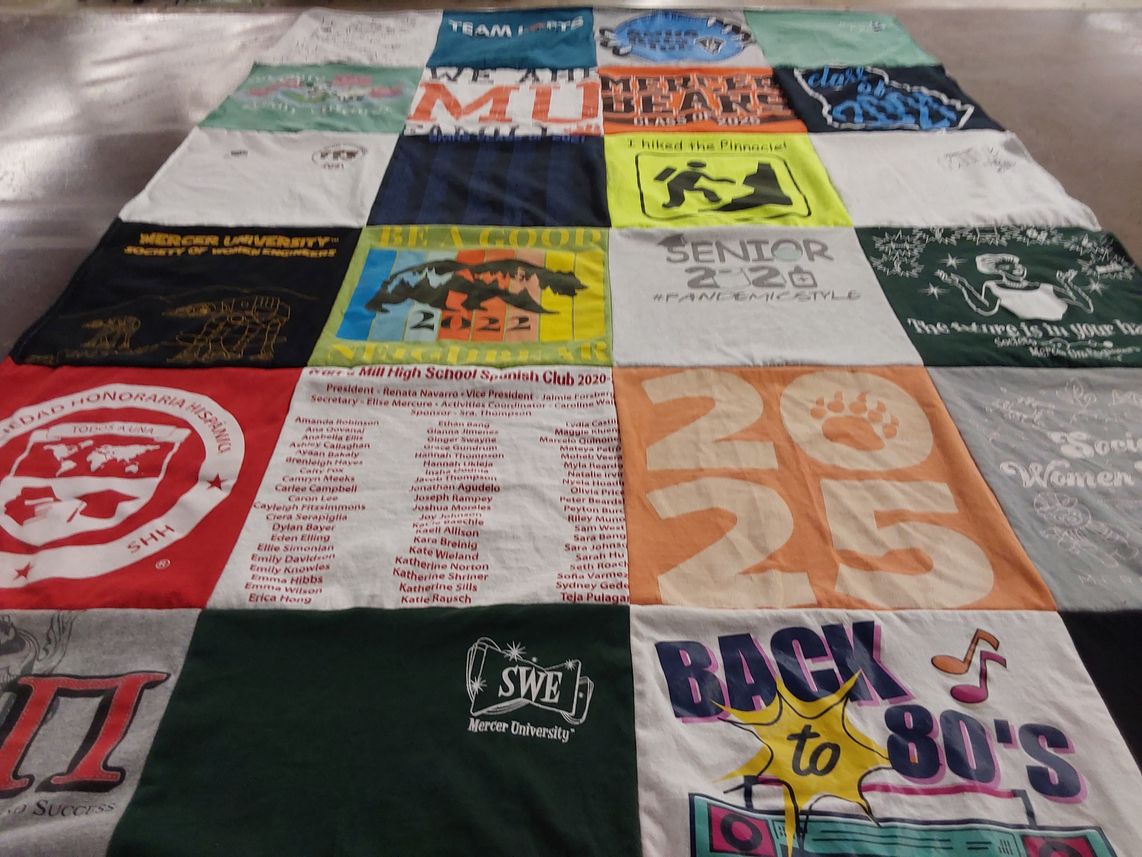 T-shirt quilt from mercer university by Cindy from GA