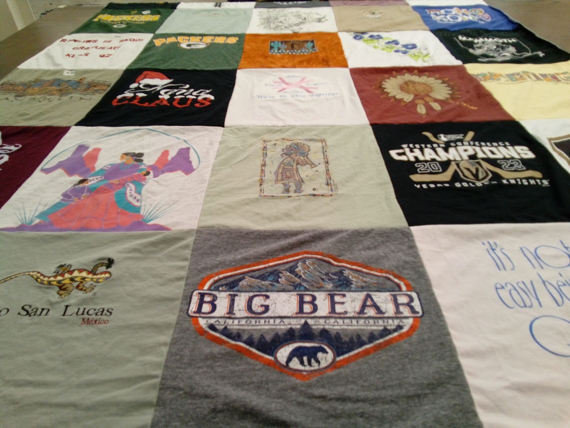 T-shirt quilt featuring vegas golden knights by Debbie from NV