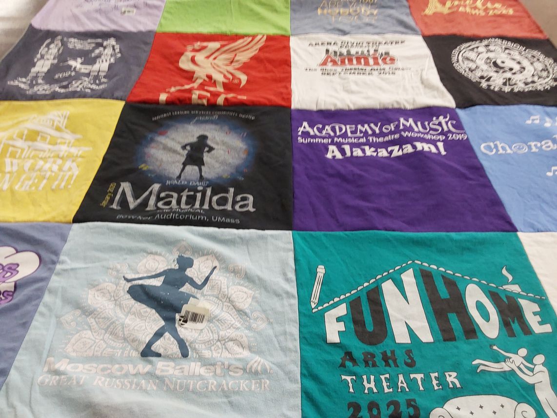 T-shirt quilt from umass amherst by Susanne from MA