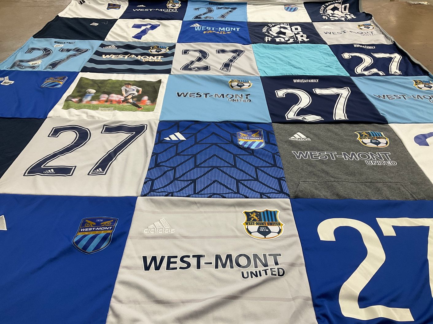 T-shirt quilt featuring westmont united by Erin from PA