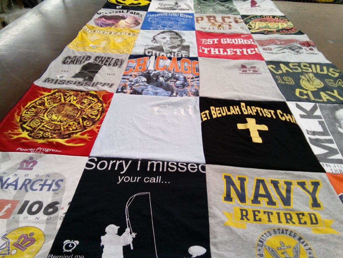 T-shirt quilt from prcc, pearl river community college by robert from MS