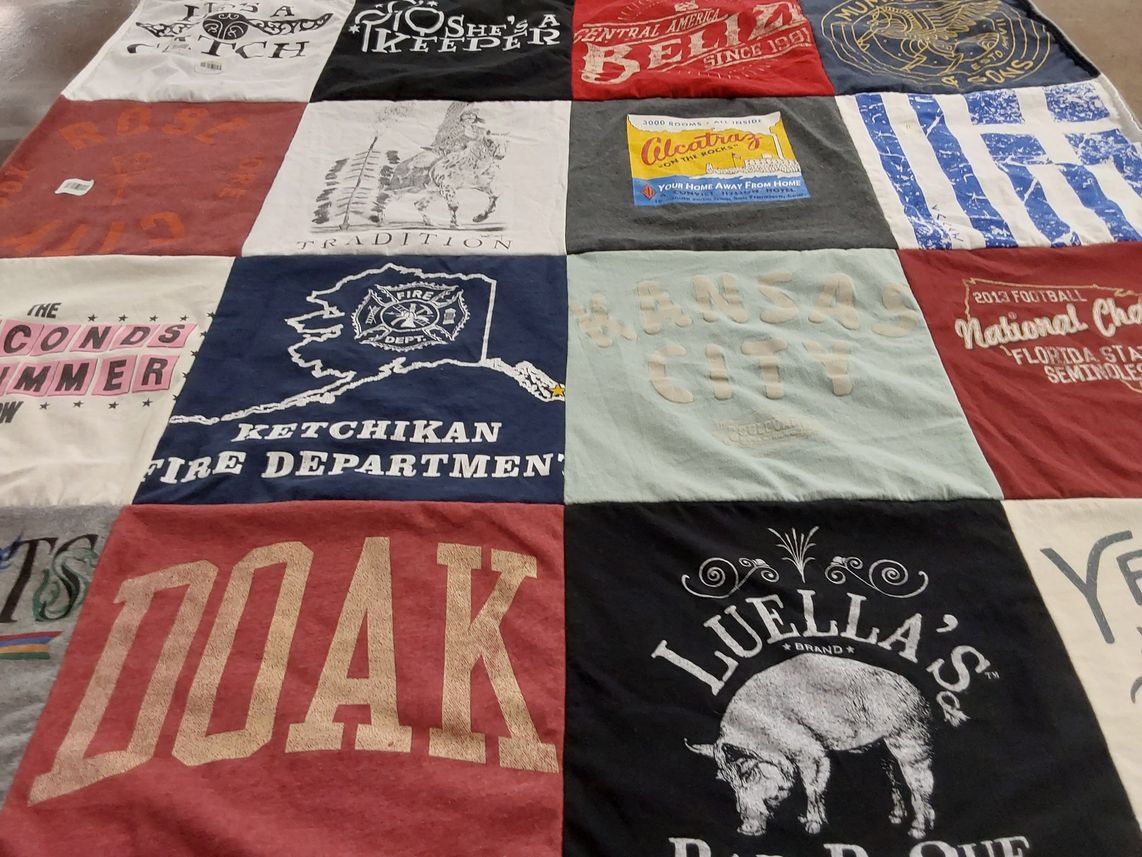 T-shirt quilt from florida state university by Kayla from IL
