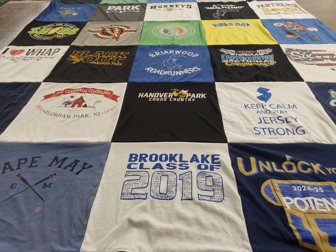T-shirt quilt from hanover park high school by Erin from NJ