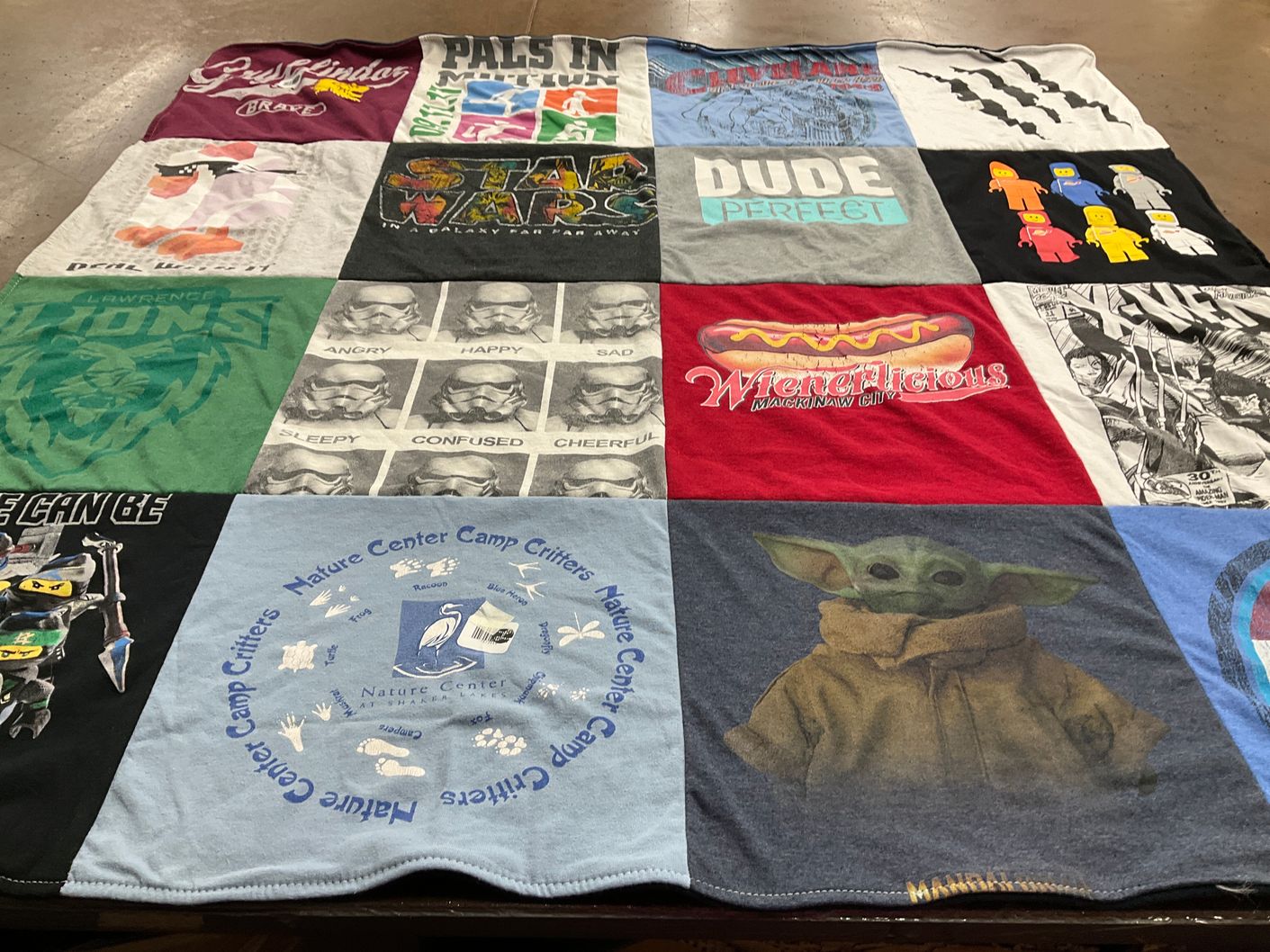 T-shirt quilt from lawrence university by Lisa from OH