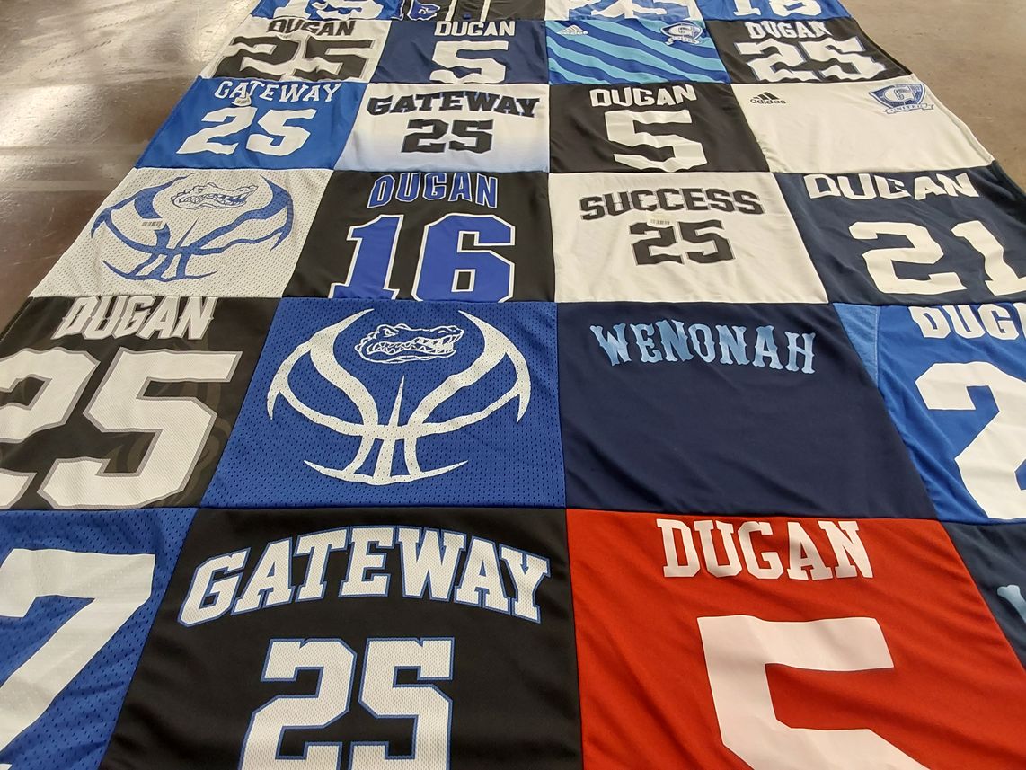T-shirt quilt from gateway high school by Lisa from NJ