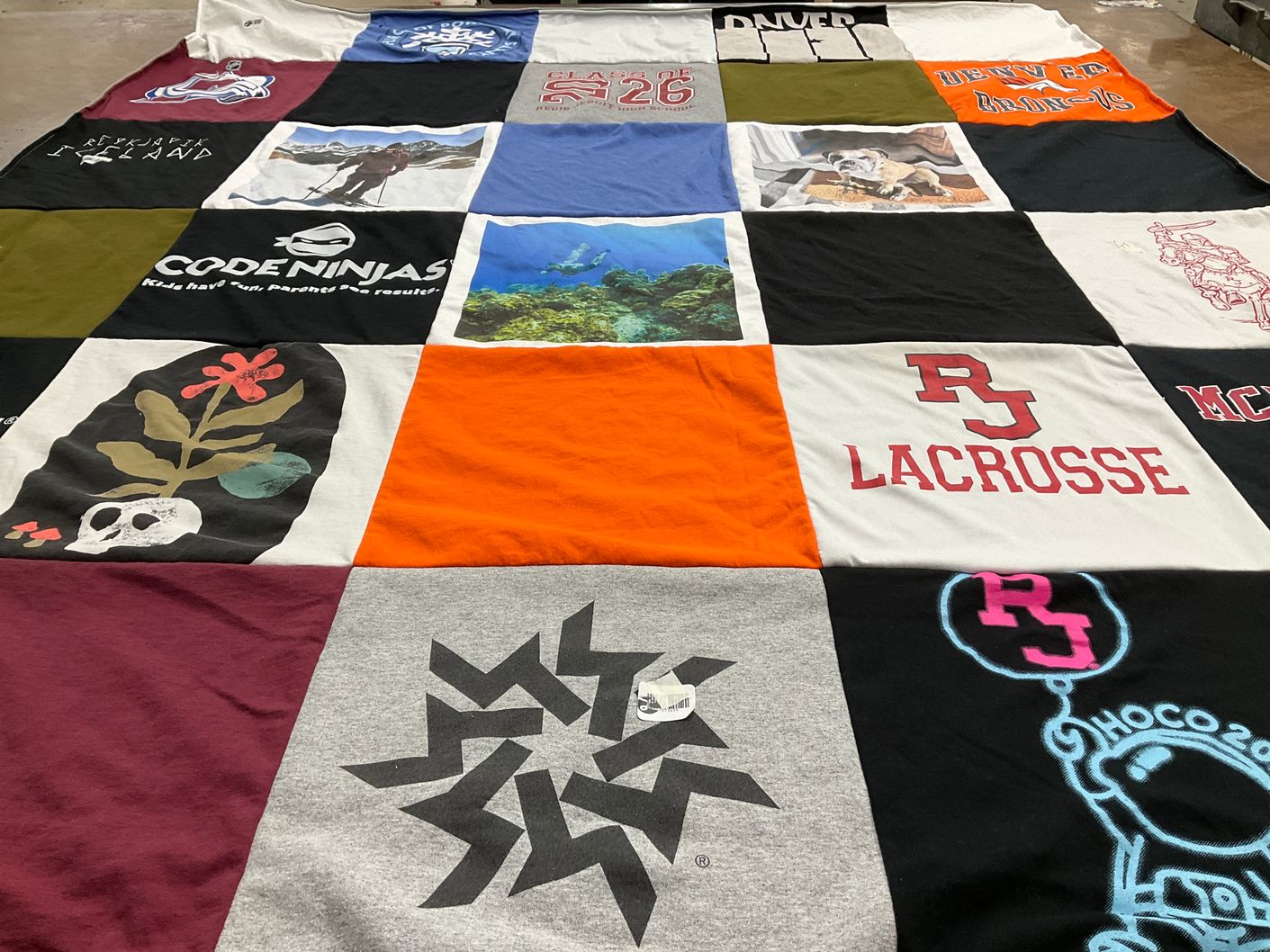 T-shirt quilt from rj lacrosse by Sarah from CO