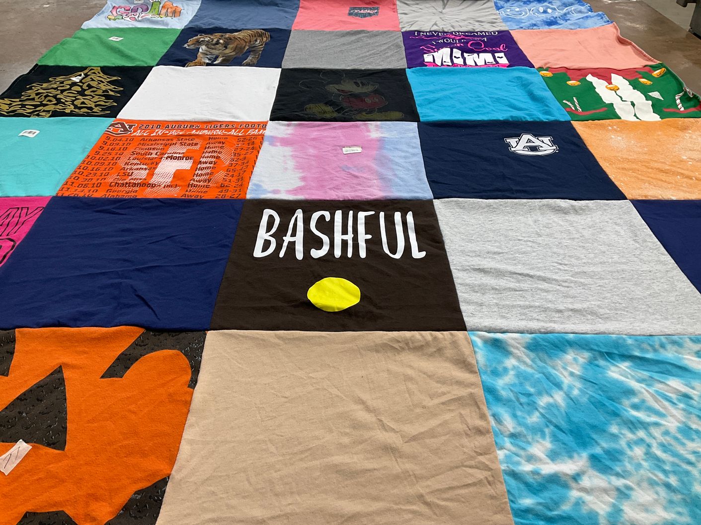 T-shirt quilt featuring auburn tigers football by Bridget from AL