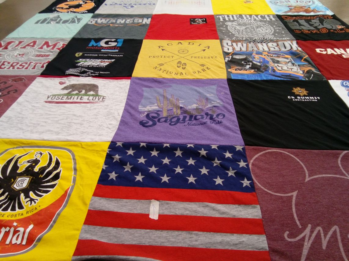 T-shirt quilt from miami university by Angela from OH
