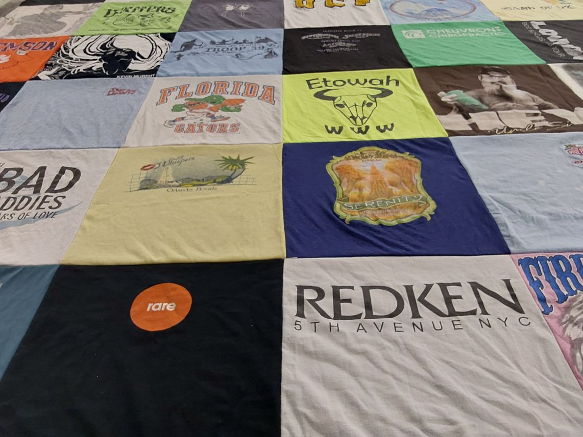 T-shirt quilt from university of florida by Kristi from NC
