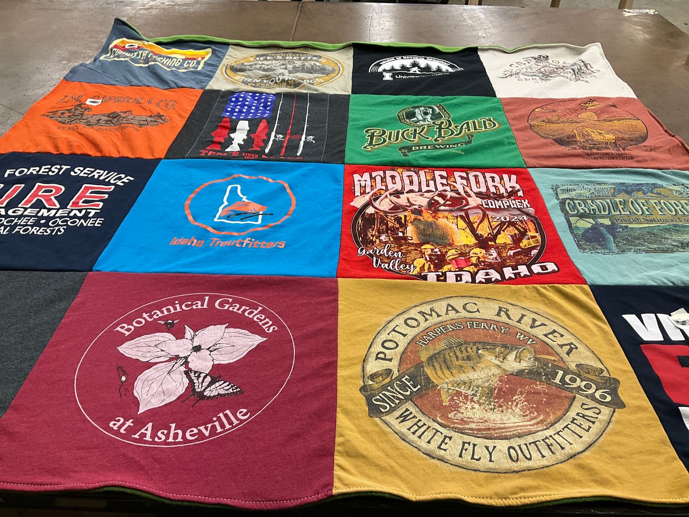 T-shirt quilt from university of idaho by Christopher from VA