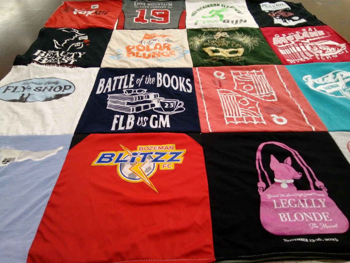 T-shirt quilt featuring bozeman blitz fc by Laura from PA