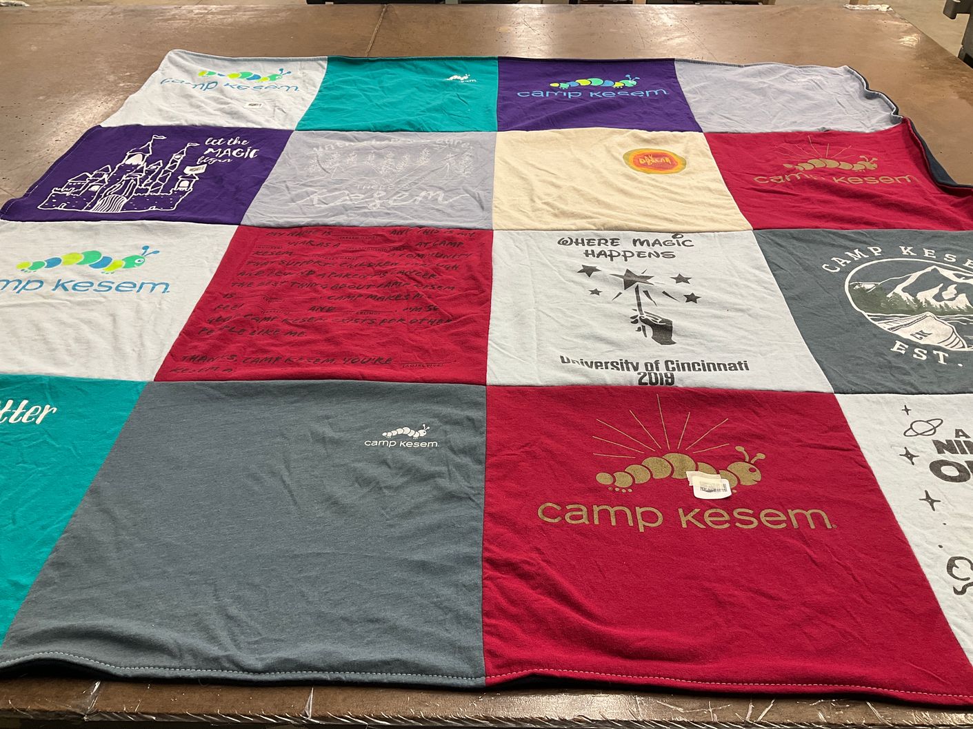T-shirt quilt from university of cincinnati by George from CA