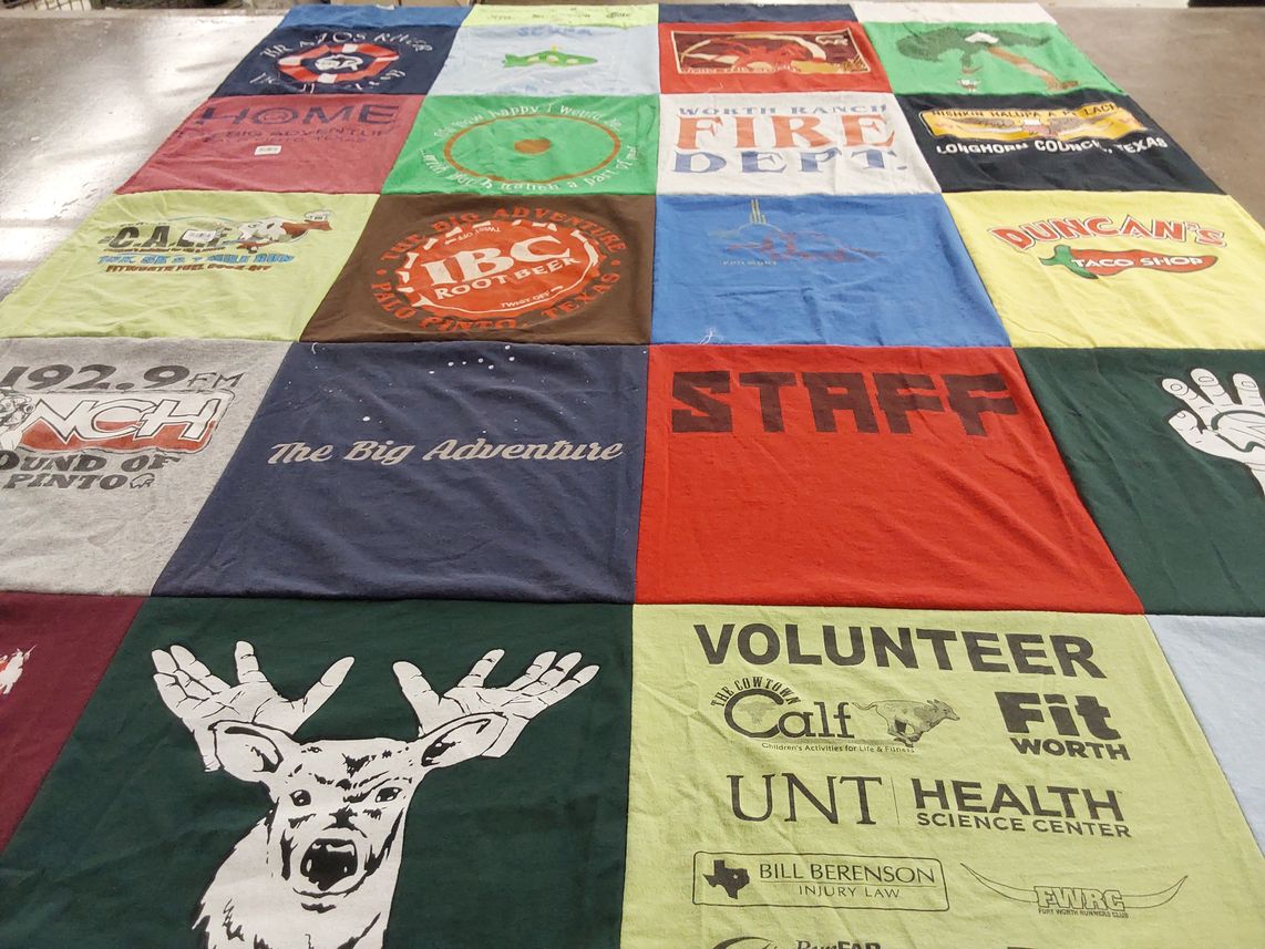 T-shirt quilt from university of north texas by Don from TX