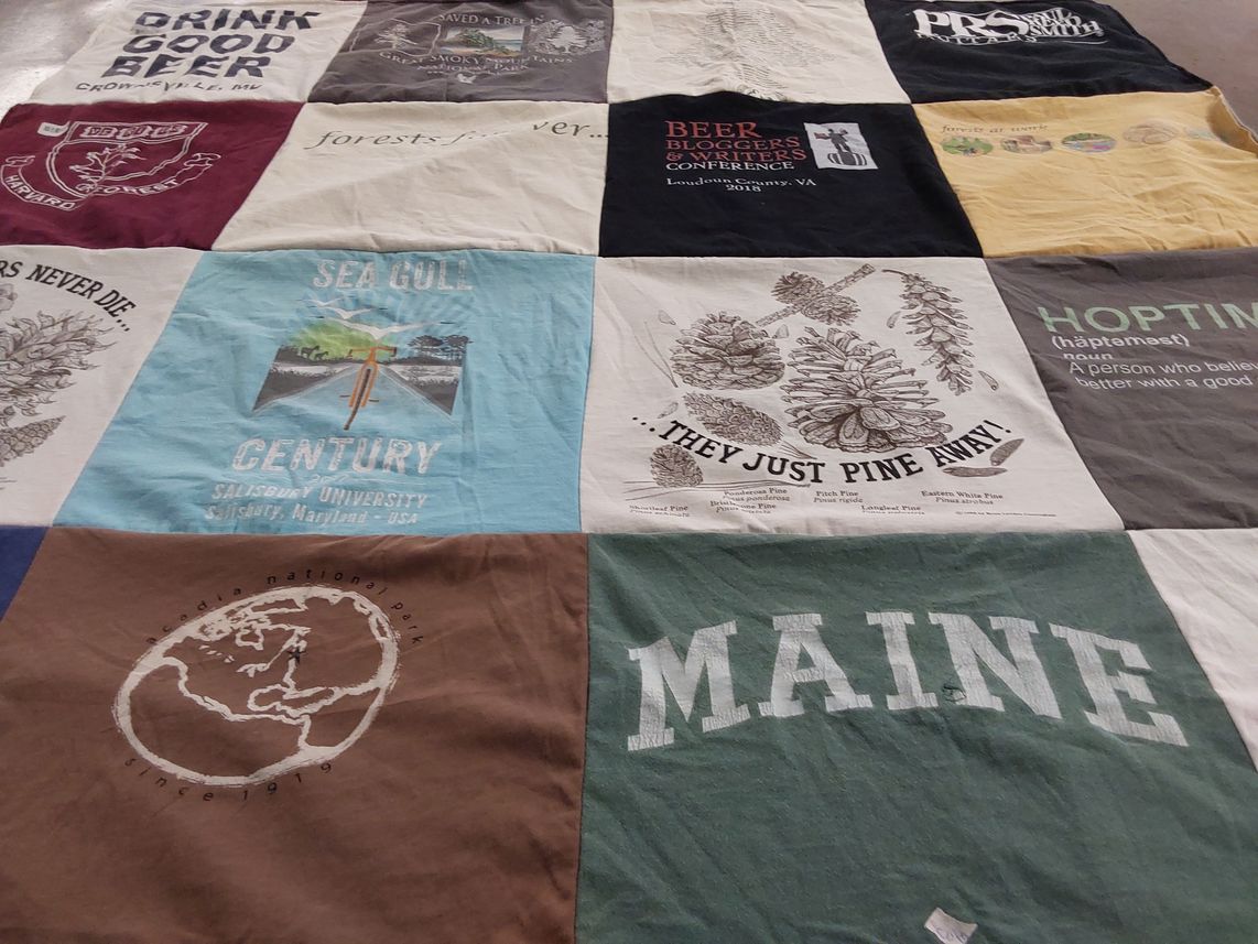 T-shirt quilt from salisbury university by Denise from MD