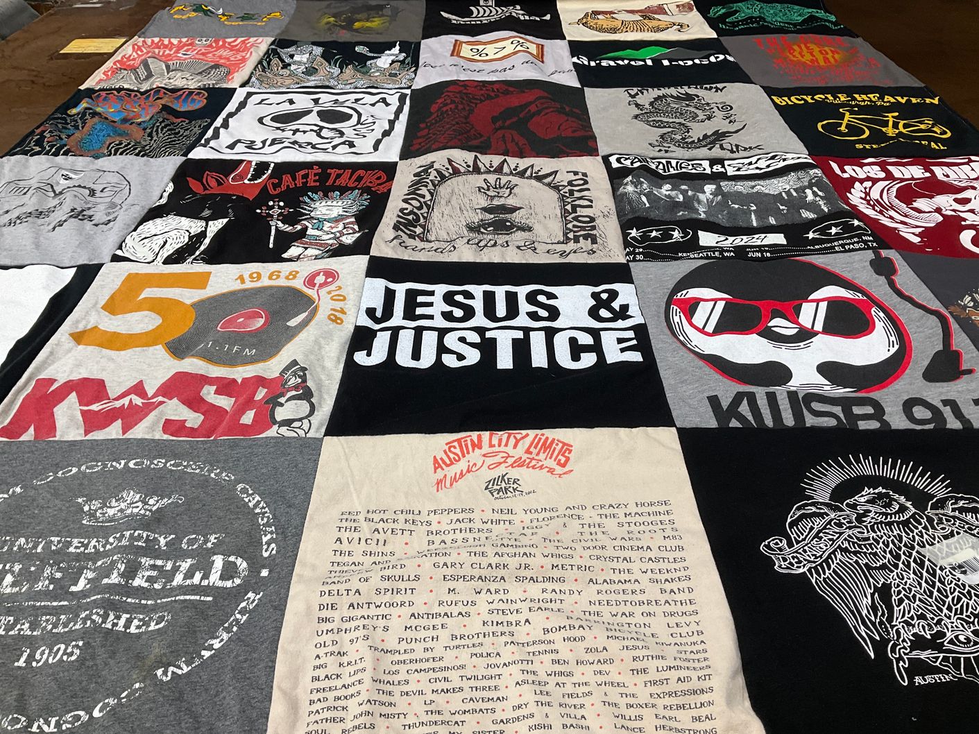 T-shirt quilt from university of edward by Malcolm from TX